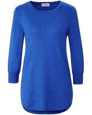 Peter Hahn Trui Ronde Hals En 3/4-Mouwen Van - Blauw