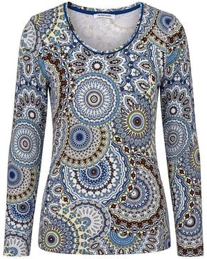 Peter Hahn Rundhals-Shirt - Blau