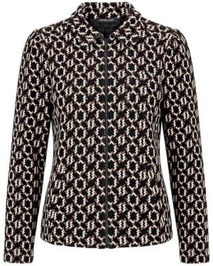 Peter Hahn Jersey-Jacke - Schwarz