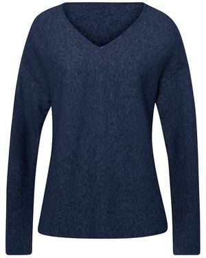 Fadenmeister Berlin V-Pullover - Blau