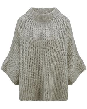 include Pullover Mit 3/4-Arm, Gr. S - Grau