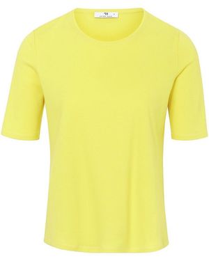 Peter Hahn Rundhals-shirt, , gr. 36, baumwolle - Gelb