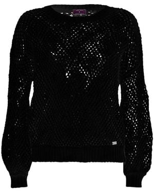 TALBOT RUNHOF X PETER HAHN Rundhals-Pullover, Gr. M - Schwarz