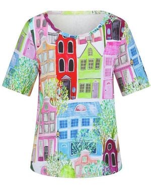 efixelle Rundhals-Shirt - Weiß