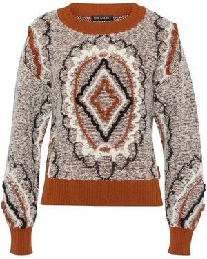 Inkadoro Rundhals-pullover - Grau