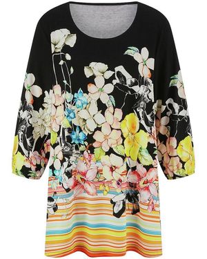 Emilia Lay Rundhals-Shirt, Gr. M - Schwarz