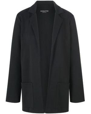 Green Cotton Jersey-blazer elise - Schwarz