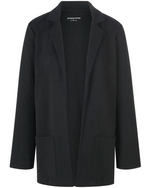 Green Cotton Jersey-blazer elise - Schwarz