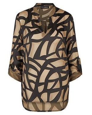 Doris Streich Lange Blouse Van - Zwart