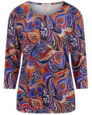 Peter Hahn Rundhals-Shirt 3/4-Arm - Blau