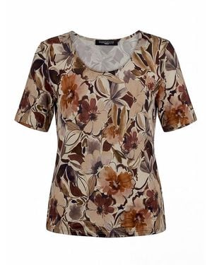 Fadenmeister Berlin Rundhals-Shirt - Braun