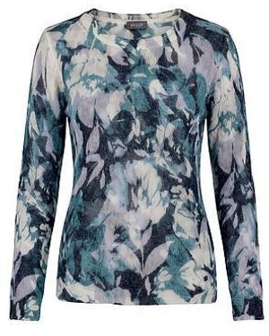 Basler Trui Ronde Hals Van - Blauw
