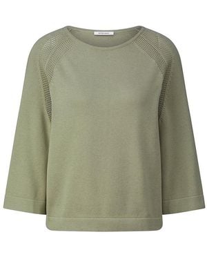 Peter Hahn Pullover U-Boot-Ausschnitt - Grün