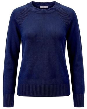 Peter Hahn Rundhals-pullover - Blau
