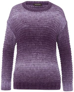 Inkadoro Rundhals-Pullover - Lila