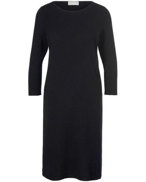 include Strickkleid mit schurwolle und kaschmir, , gr. 38, schurwolle - Schwarz