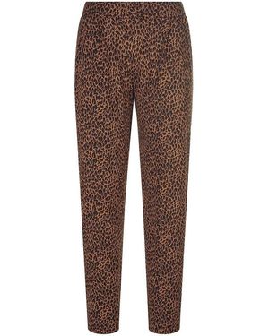Green Cotton Knöchellange Bundfalten-Hose Karla - Braun