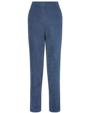 DAY.LIKE Straight Fit-Cord-Hose - Blau