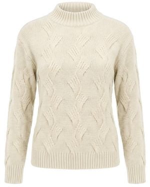 Peter Hahn Rundhals-Pullover - Natur