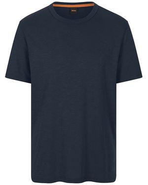 BOSS Rundhals-Shirt - Blau