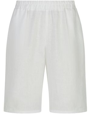 Peter Hahn Bermudas Aus 100% Leinen - Weiß