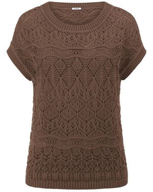 Peter Hahn Ärmelloser Pullover - Braun