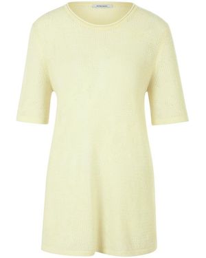 Peter Hahn Rundhals-Pullover - Gelb