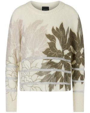 Marc Cain Rundhals-Pullover - Weiß