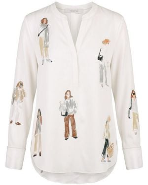 Herzen's Long-bluse - Natur