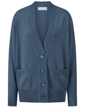 include Strickjacke Aus 100% Kaschmir - Blau