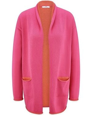 Peter Hahn Long-Strickjacke - Pink