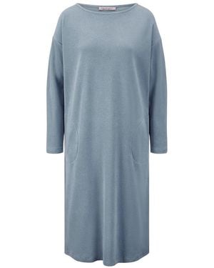 Hautnah Frottee-Nachthemd - Blau