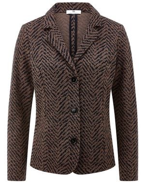 Peter Hahn Jersey-Blazer - Braun