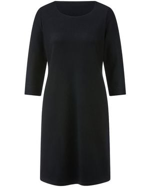 Peter Hahn Jersey-Kleid Rundhals-­Ausschnitt - Schwarz