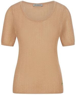 Uta Raasch Pullover Rundhals-Ausschnitt - Natur