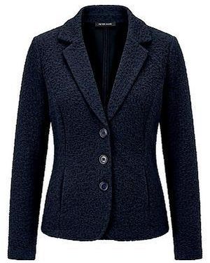 Peter Hahn Jersey Blazer Van - Blauw