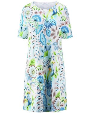 efixelle Kleid Mit Rundhals-­Ausschnitt, Gr. S - Blau