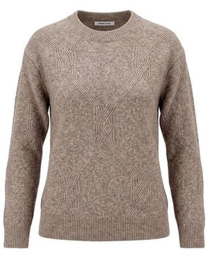 Peter Hahn Rundhals-Pullover - Grau