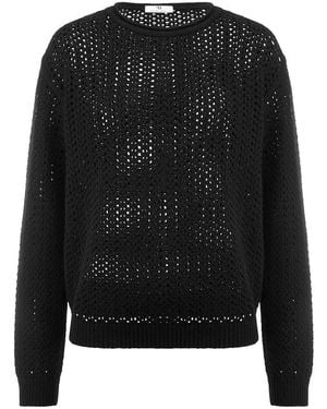 Peter Hahn Rundhals-Pullover - Schwarz
