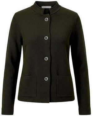 Peter Hahn Strick-Blazer - Schwarz