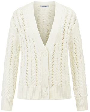Peter Hahn Strickjacke - Weiß
