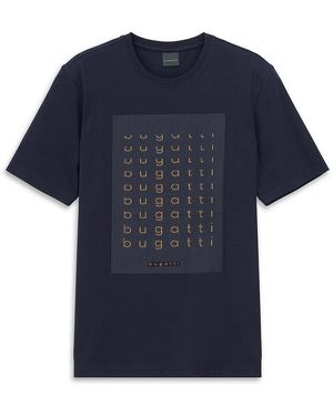 Bugatti Rundhals-Shirt - Blau