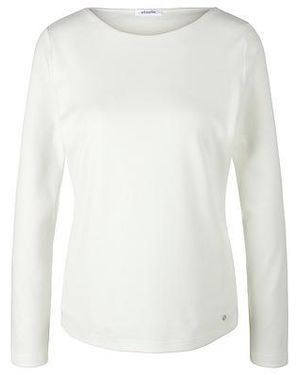 efixelle Shirt 100% Katoen Lange Mouwen Van - Wit