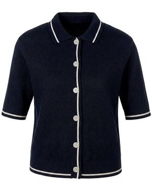 Peter Hahn Strickjacke Aus 100% Premium-Kaschmir - Blau