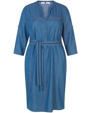 Anna Aura Jeanskleid V-Ausschnitt - Blau