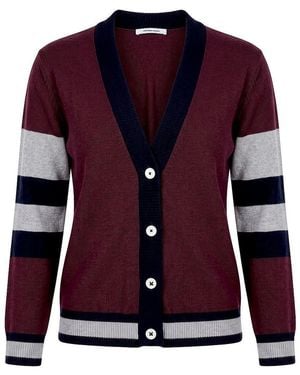 Peter Hahn Strickjacke - Rot