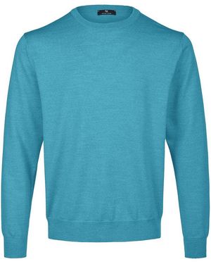 Peter Hahn Rundhals-Pullover - Blau