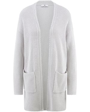 Peter Hahn Long-Strickjacke - Weiß