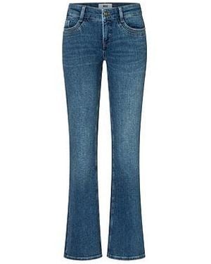 M·a·c Bootcut Fit-Jeans Van - Blauw