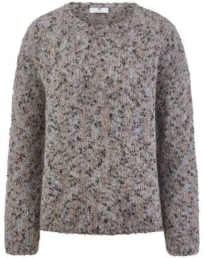 Peter Hahn Rundhals-Pullover - Grau